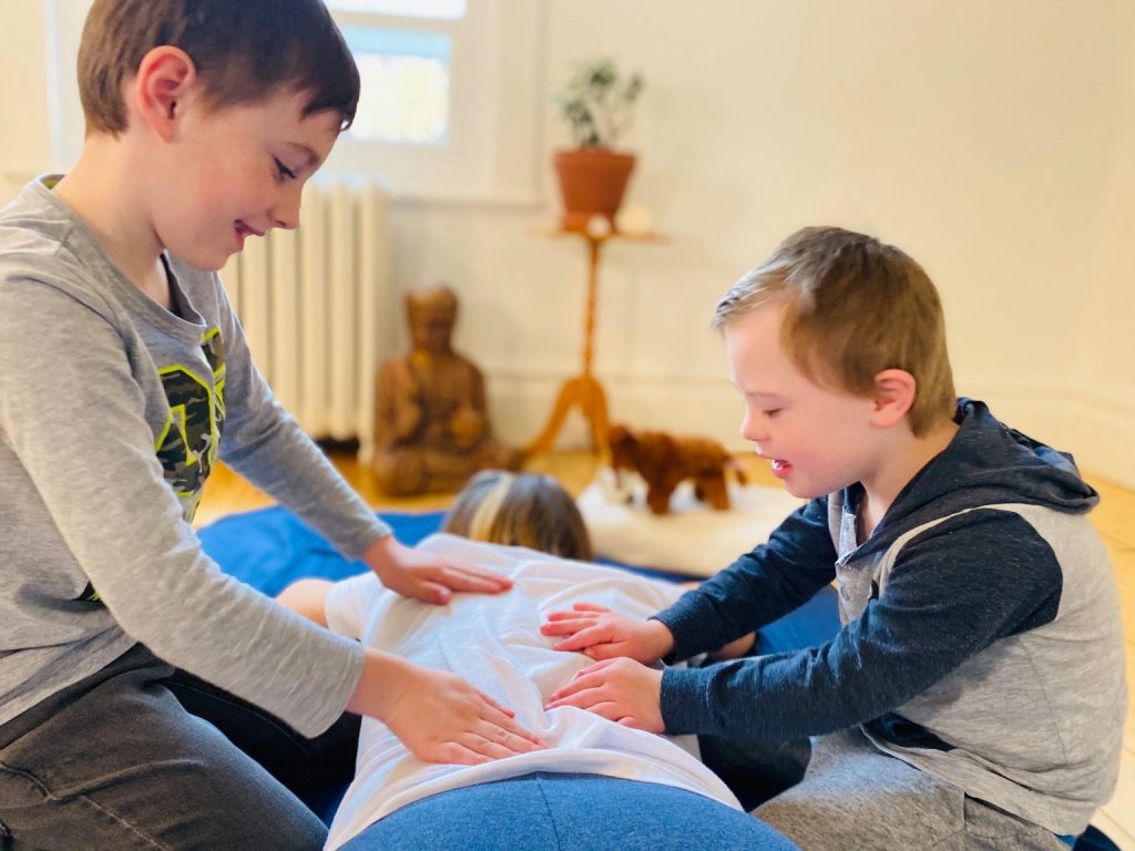 Massage en famille !